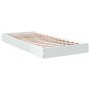 White engineered wood bed frame 90x200 cm by vidaXL, Beds and slatted bases - Ref: Foro24-842063, Price: 75,50 €, Discount: %