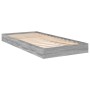 Sonoma gray engineered wood bed frame 90x200 cm by vidaXL, Beds and slatted bases - Ref: Foro24-842068, Price: 68,51 €, Disco...