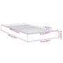 Estructura de cama madera de ingeniería blanca 75x190 cm de vidaXL, Camas y somieres - Ref: Foro24-842077, Precio: 64,07 €, D...