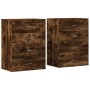 Display cabinets 2 units engineered wood smoked oak 60x39x80 cm by vidaXL, Sideboards - Ref: Foro24-3276627, Price: 193,71 €,...