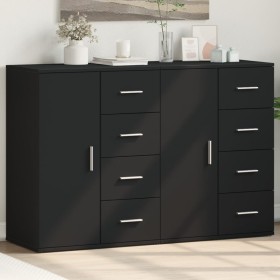 2 black engineered wood sideboards 59x39x80 cm by vidaXL, Sideboards - Ref: Foro24-3276631, Price: 193,99 €, Discount: %