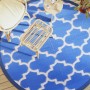 Outdoor blue PP Ø200 cm carpet by vidaXL, Outdoor protectors - Ref: Foro24-368540, Price: 39,08 €, Discount: %