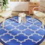 Outdoor blue PP Ø200 cm carpet by vidaXL, Outdoor protectors - Ref: Foro24-368540, Price: 39,08 €, Discount: %