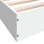 Estructura de cama madera de ingeniería blanca 140x200 cm de vidaXL, Camas y somieres - Ref: Foro24-842021, Precio: 101,36 €,...