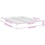 Estructura de cama madera de ingeniería blanca 140x200 cm de vidaXL, Camas y somieres - Ref: Foro24-842021, Precio: 101,36 €,...