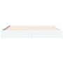 Estructura de cama madera de ingeniería blanca 140x190 cm de vidaXL, Camas y somieres - Ref: Foro24-842035, Precio: 102,14 €,...