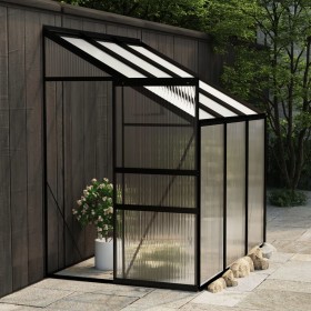 Anthracite grey aluminum greenhouse 3.8 m³ by vidaXL, Greenhouses - Ref: Foro24-49311, Price: 275,49 €, Discount: %