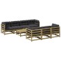 Set Gartensofas 8-teilig mit Kissen aus imprägniertem Zirbenholz von vidaXL, Gartensets - Ref: Foro24-3299327, Preis: 831,03 ...