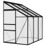 Anthracite grey aluminum greenhouse 3.8 m³ by vidaXL, Greenhouses - Ref: Foro24-49311, Price: 305,23 €, Discount: %