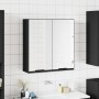 Bathroom cabinet with black engineered wood mirror 64x20x67 cm by vidaXL, Closets and storage - Ref: Foro24-833560, Price: 91...