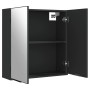 Bathroom cabinet with black engineered wood mirror 64x20x67 cm by vidaXL, Closets and storage - Ref: Foro24-833560, Price: 91...