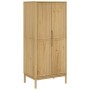 FLORO wardrobe made of solid pine wood in brown wax finish 77x53x171 cm by vidaXL, Wardrobes - Ref: Foro24-374005, Price: 333...