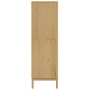 FLORO wardrobe made of solid pine wood in brown wax finish 77x53x171 cm by vidaXL, Wardrobes - Ref: Foro24-374005, Price: 333...