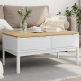 FLORO solid white pine wood coffee table 99x55.5x45 cm by vidaXL, Coffee table - Ref: Foro24-374018, Price: 126,99 €, Discoun...