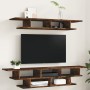 Muebles de TV de pared madera ingeniería roble ahumado de vidaXL, Muebles TV - Ref: Foro24-840734, Precio: 56,24 €, Descuento: %