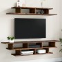 Engineered smoked oak wall TV furniture by vidaXL, TV Furniture - Ref: Foro24-840734, Price: 56,24 €, Discount: %