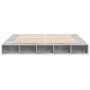 Concrete gray engineered wood bed frame 180x200cm by vidaXL, Beds and slatted bases - Ref: Foro24-3280457, Price: 167,20 €, D...