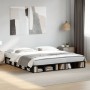 Black engineered wood bed frame 180x200 cm by vidaXL, Beds and slatted bases - Ref: Foro24-3280455, Price: 172,58 €, Discount: %