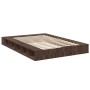 Oak brown engineered wood bed frame 150x200 cm by vidaXL, Beds and slatted bases - Ref: Foro24-3280474, Price: 161,32 €, Disc...