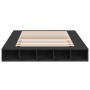 Black engineered wood bed frame 160x200 cm by vidaXL, Beds and slatted bases - Ref: Foro24-3280462, Price: 183,99 €, Discount: %