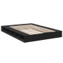 Black engineered wood bed frame 160x200 cm by vidaXL, Beds and slatted bases - Ref: Foro24-3280462, Price: 183,99 €, Discount: %