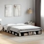 Black engineered wood bed frame 140x200 cm by vidaXL, Beds and slatted bases - Ref: Foro24-3280476, Price: 175,78 €, Discount: %