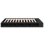 Black engineered wood bed frame 140x200 cm by vidaXL, Beds and slatted bases - Ref: Foro24-3280476, Price: 175,78 €, Discount: %