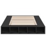 Black engineered wood bed frame 120x190 cm by vidaXL, Beds and slatted bases - Ref: Foro24-3280504, Price: 138,11 €, Discount: %