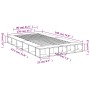 Estructura de cama madera de ingeniería negra 120x190 cm de vidaXL, Camas y somieres - Ref: Foro24-3280504, Precio: 138,11 €,...