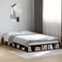 Estructura de cama madera de ingeniería negra 135x190 cm de vidaXL, Camas y somieres - Ref: Foro24-3280497, Precio: 176,41 €,...