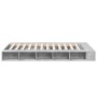 Concrete gray engineered wood bed frame 120x190cm by vidaXL, Beds and slatted bases - Ref: Foro24-3280506, Price: 132,99 €, D...