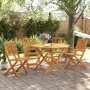 Folding 5-piece solid acacia wood garden dining set by vidaXL, Garden sets - Ref: Foro24-3295248, Price: 324,15 €, Discount: %