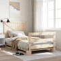 Estructura de cama con cabecero madera maciza pino 100x200 cm de vidaXL, Camas y somieres - Ref: Foro24-3281575, Precio: 142,...