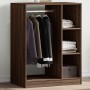 Engineered wood brown oak wardrobe 77x48x102 cm by vidaXL, Dresser Organizers and Bar Hangers - Ref: Foro24-840813, Price: 95...