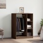 Engineered wood brown oak wardrobe 77x48x102 cm by vidaXL, Dresser Organizers and Bar Hangers - Ref: Foro24-840813, Price: 95...