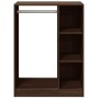 Engineered wood brown oak wardrobe 77x48x102 cm by vidaXL, Dresser Organizers and Bar Hangers - Ref: Foro24-840813, Price: 95...