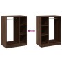 Engineered wood brown oak wardrobe 77x48x102 cm by vidaXL, Dresser Organizers and Bar Hangers - Ref: Foro24-840813, Price: 95...