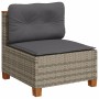 Set Gartensofas mit Kissen 5 Stück synthetisches Rattangrau von vidaXL, Gartensets - Ref: Foro24-3261726, Preis: 377,04 €, Ra...