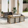 6-piece garden furniture set with gray synthetic rattan cushions by vidaXL, Garden sets - Ref: Foro24-3261732, Price: 471,89 ...