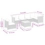 7-piece garden sofa set with gray synthetic rattan cushions by vidaXL, Garden sets - Ref: Foro24-3261876, Price: 522,99 €, Di...