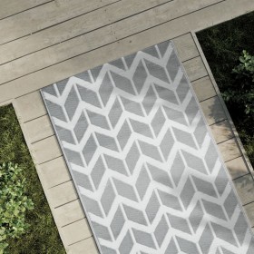 Outdoor gray PP rug 80x150 cm by vidaXL, Outdoor protectors - Ref: Foro24-316947, Price: 20,50 €, Discount: %