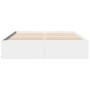 Estructura de cama madera de ingeniería blanca 150x200 cm de vidaXL, Camas y somieres - Ref: Foro24-3281007, Precio: 126,64 €...