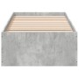 Concrete gray engineered wood bed frame 90x190 cm by vidaXL, Beds and slatted bases - Ref: Foro24-3281066, Price: 87,76 €, Di...