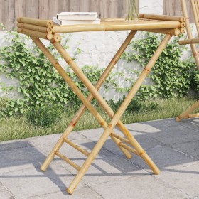 Folding bamboo tray table 70.5x42.5x80 cm by vidaXL, Trays - Ref: Foro24-366454, Price: 66,99 €, Discount: %