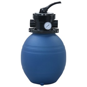 Pool sand filter with 4-position valve blue 300 mm by vidaXL, Pool and spa filters - Ref: Foro24-92246, Price: 137,02 €, Disc...