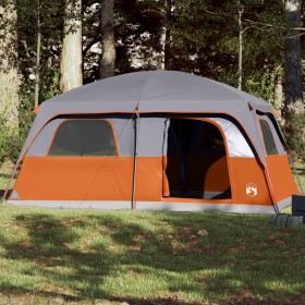 Family tent for 10 people, waterproof, gray and orange. by vidaXL, tents - Ref: Foro24-94535, Price: 259,61 €, Discount: %