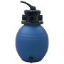 Filtro de arena piscina con válvula de 4 posiciones azul 300 mm de vidaXL, Filtros para piscinas y spa - Ref: Foro24-92246, P...