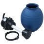 Filtro de arena piscina con válvula de 4 posiciones azul 300 mm de vidaXL, Filtros para piscinas y spa - Ref: Foro24-92246, P...