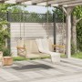 Beige Schaukelbank aus synthetischem Rattan 109x62x40 cm von vidaXL, Gartenbänke - Ref: Foro24-368154, Preis: 84,46 €, Rabatt: %