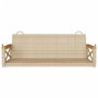 Banco columpio de ratán sintético beige 109x62x40 cm de vidaXL, Bancos de jardín - Ref: Foro24-368154, Precio: 84,99 €, Descu...